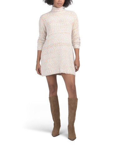 Turtleneck Mini Sweater Dress for Women | Polyester/Nylon | Marshalls