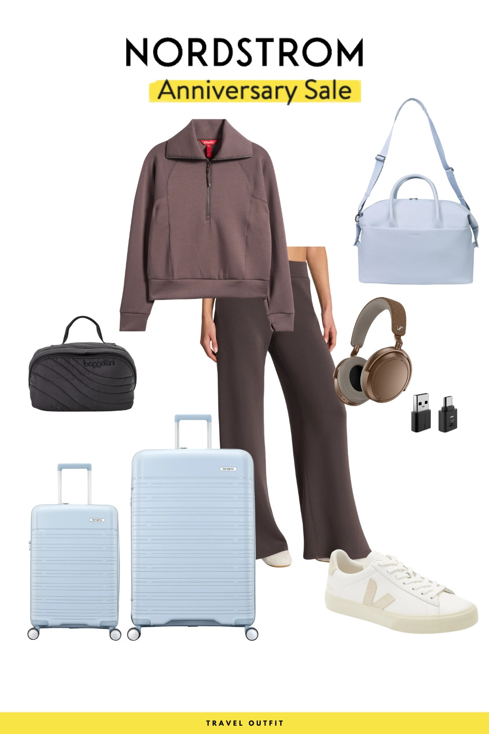 The Nordstrom Anniversary Sale has so many good travel finds! ✈️🧳 Loving this comfy outfit, luggage and accessories for your next trip!! 

 #LTKootd #LTKSaleAlert #LTKTravel