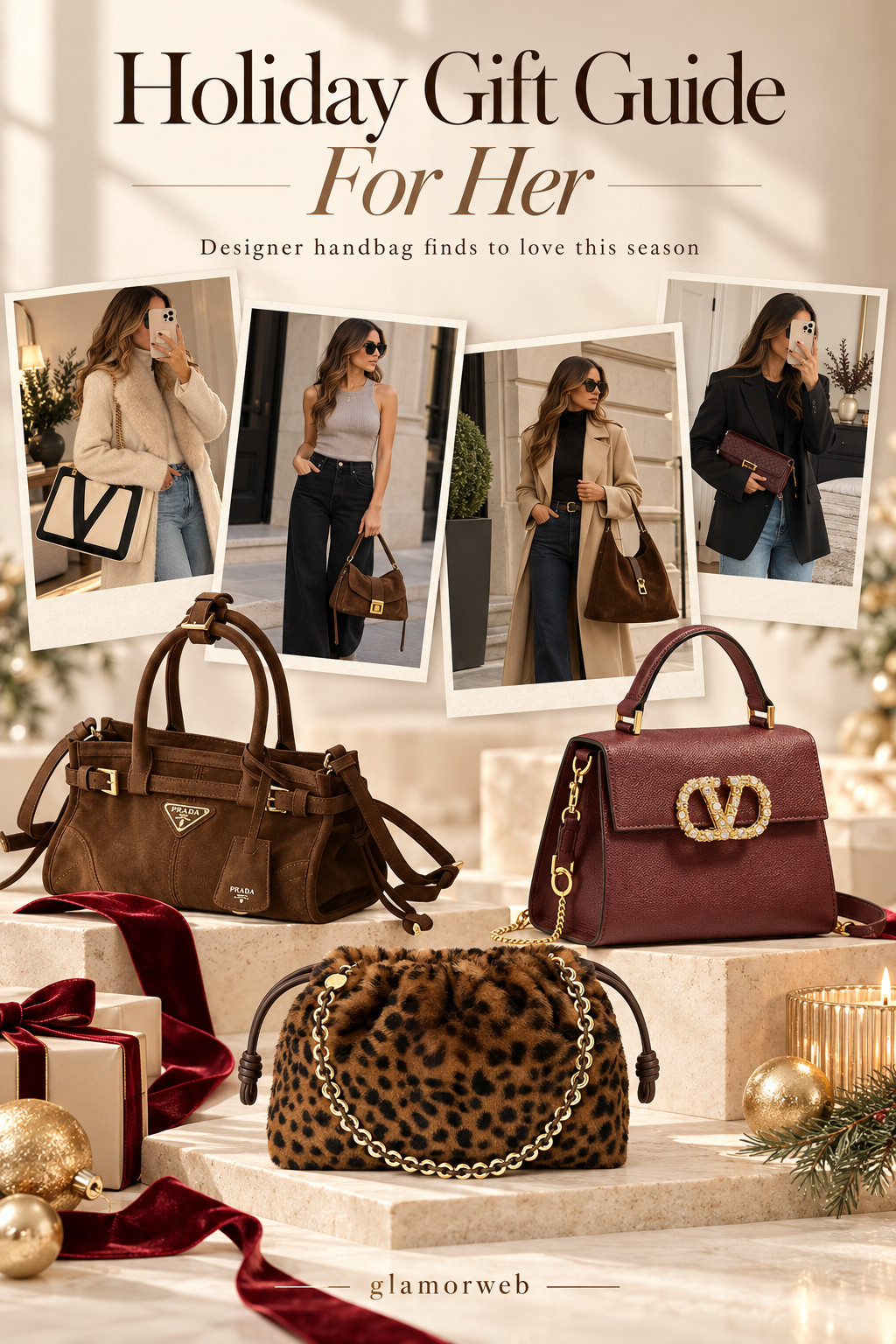 A designer handbag under the Christmas tree? Yes, please! 😍 These gorgeous Saks Fifth Avenue bag finds are giving major dream gift energy. Loving all the rich burgundy leather, soft suede textures, gold hardware, and classic silhouettes that never go out of style. Such a thoughtful luxury gift for the fashion lover in your life, especially if she loves timeless pieces she can wear all year long!
#DesignerHandbagGift #SaksFifthAvenue #LuxuryGiftsForHer #ChristmasGiftGuide #HolidayGiftsForWomen #DesignerBagGift #TimelessHandbags #BurgundyHandbag #SuedeHandbags #LuxuryAccessories #GiftIdeasForHer #DesignerGiftIdeas #LTKStyle #LTKHolidayGiftGuide #Christmas2026 

 #LTKSeasonal #LTKU #LTKSaleAlert