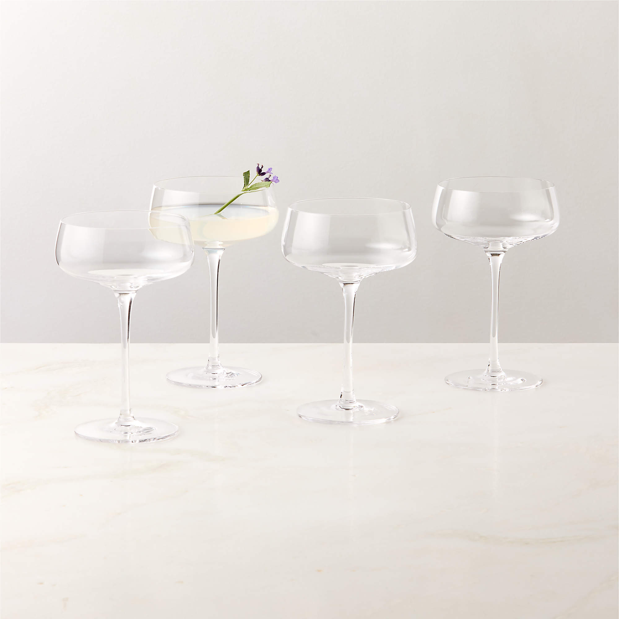 Coppia Coupe Glasses Set of 4 + Reviews | CB2 | CB2