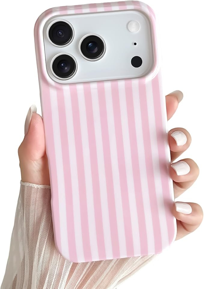 Amazon.com: Yeddabox for iPhone 17 Pro Max Case Cute Striped Phone Case Soft TPU Slim Shockproof ... | Amazon (US)