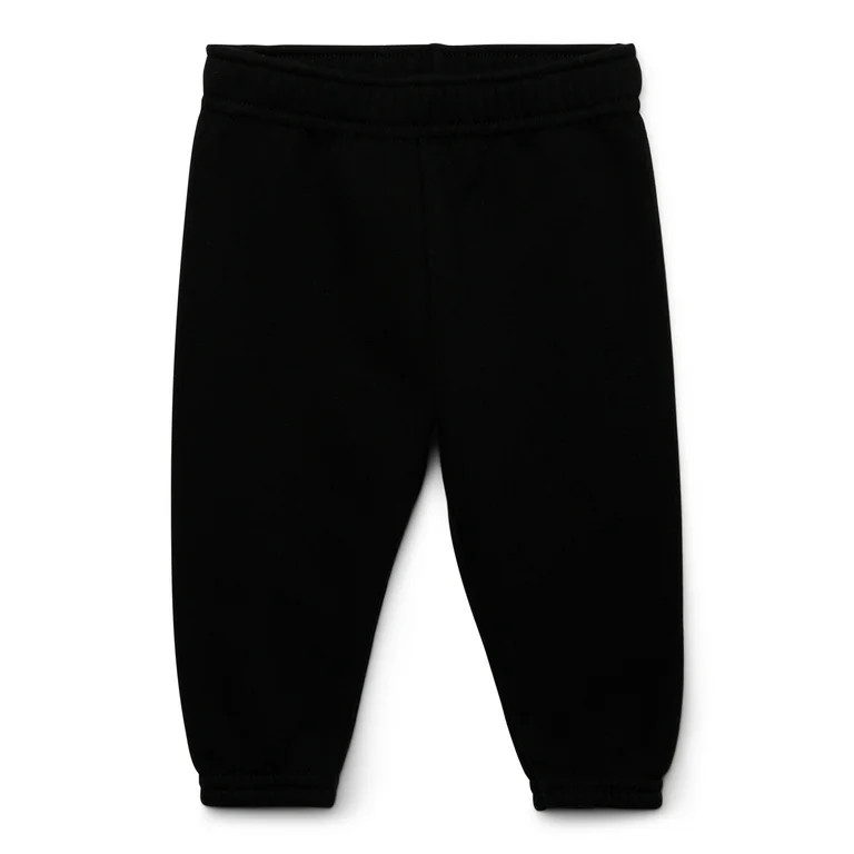 Garanimals Baby Girl Solid Fleece Joggers, Sizes 6-24 Months | Walmart (US)