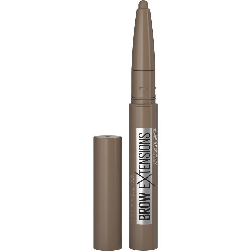 Maybelline Brow Extensions Fiber Pomade Crayon Eyebrow Makeup - Soft Brown - 0.014oz | Target