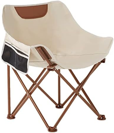 Portable Lightweight Camping Chair, Foldable Chair with Carry Bag and Side Pocket, Compact Outdoo... | Amazon (US)