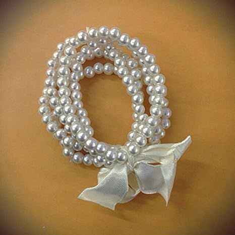 5 Pc Stretch Vintage Ivory Faux Pearl Bracelet, Wedding, Bridal Party, Bridal Jewelry, Pearl Wedd... | Amazon (US)