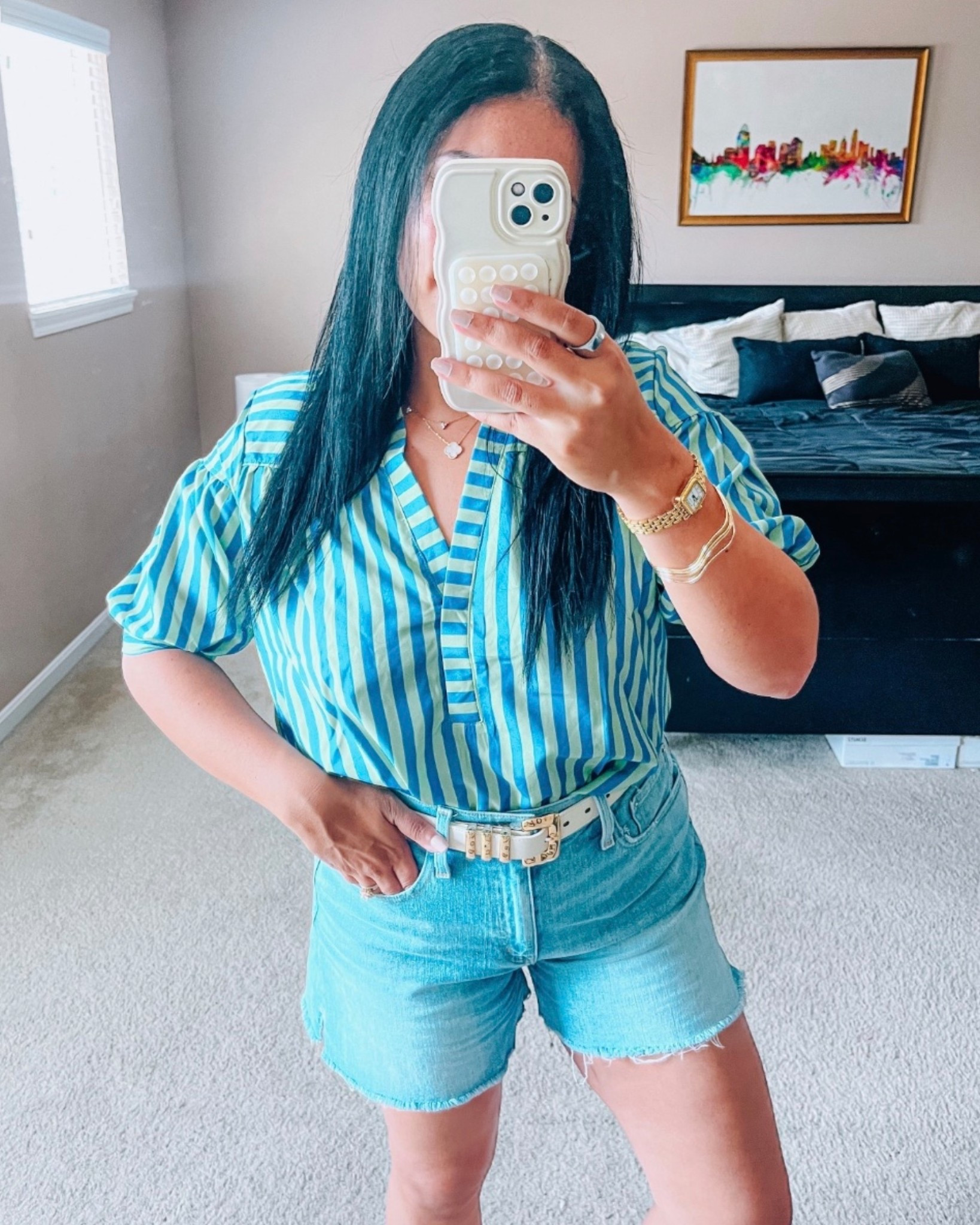 Spring tops
Striped top
Jean shorts
Warm weather style


#LTKgrwm #LTKdayinmylife #LTKootd