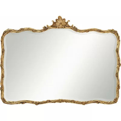 The Cromwell Traditional Beveled Overmantel Mirror | Perigold