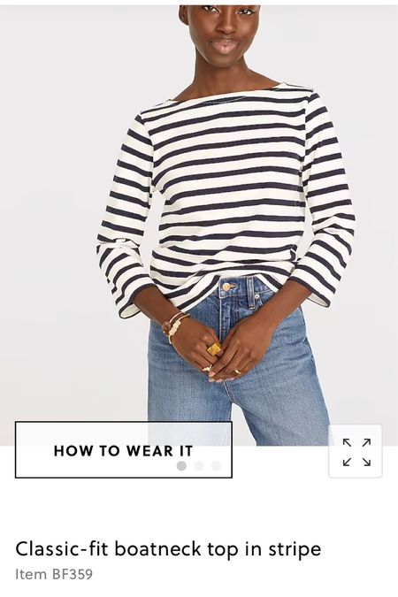 #classicstyle
#stripedteesandjeans
#LTKseasonal
Terrific classic Breton striped tee by JCrew. It’s such a basic tee that works with denim, white jeans, navy, and of course khaki! You NEED this tee in your wardrobe !

#LTKFind #LTKsalealert #LTKunder50