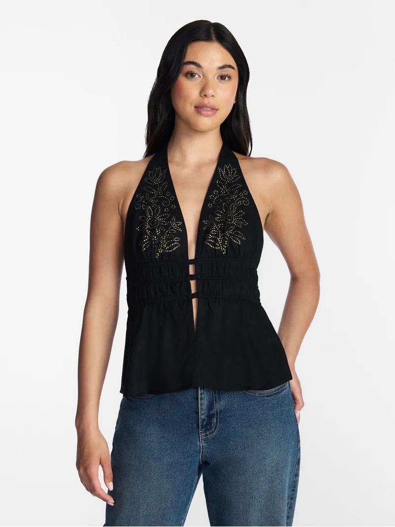 Madden NYC Women's Halter Top, Sizes XXS-XXL | Walmart (US)