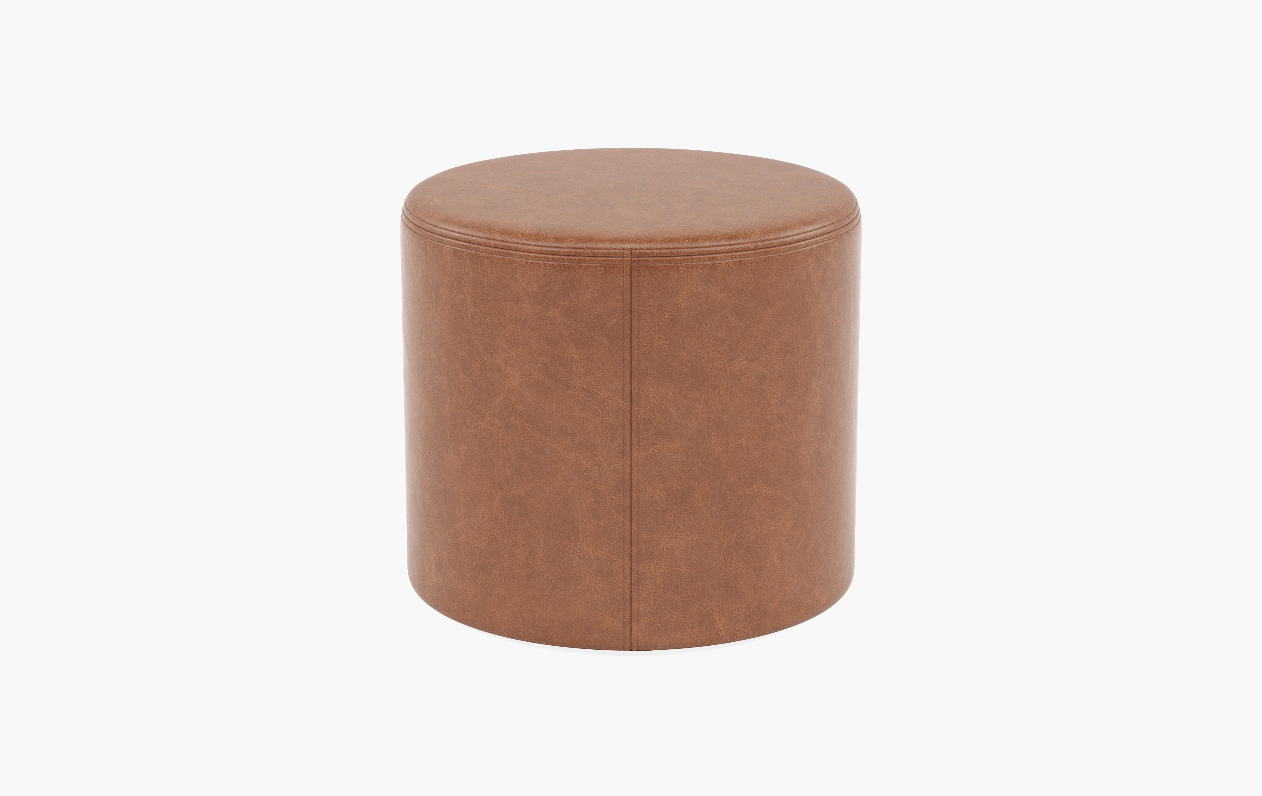 Colten Round Stool Ottoman | Interior Define