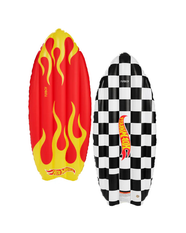 FUNBOY x Hot Wheels Checkered Flame Surfboard (Reversible) Float | FUNBOY
