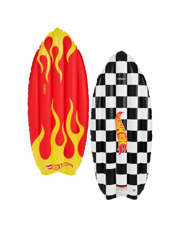 FUNBOY x Hot Wheels Checkered Flame Surfboard (Reversible) Float | FUNBOY