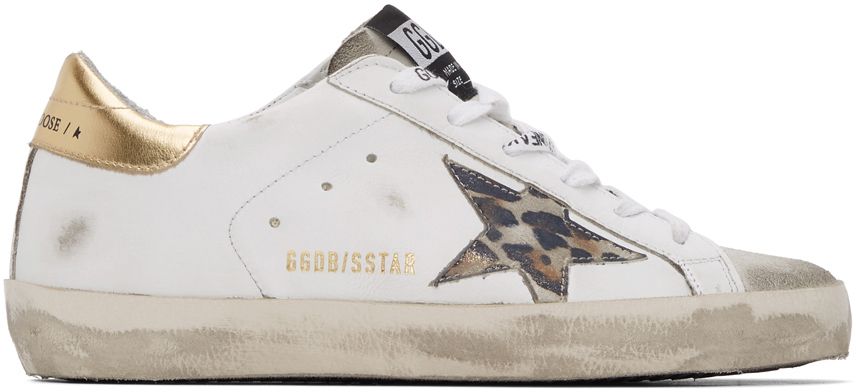 White Spotted Superstar Sneakers | SSENSE 