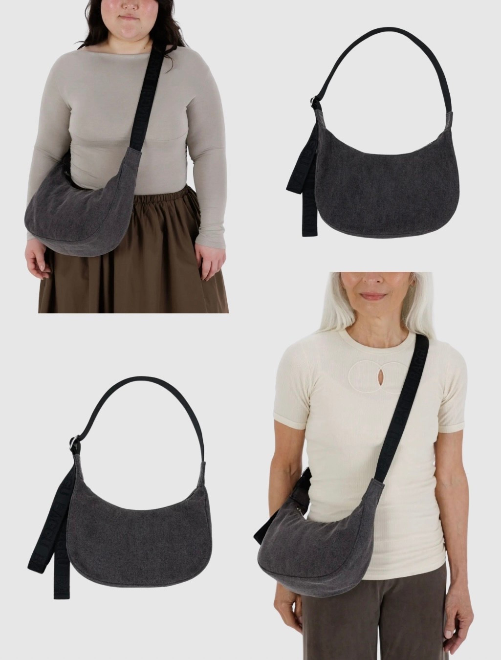 Baggu just relaunched their iconic Denim Crescent Bag!! Available in 2 sizes 🤩👖#baggu #baggubag 

#LTKStyleTip #LTKFindsUnder100 #LTKItBag