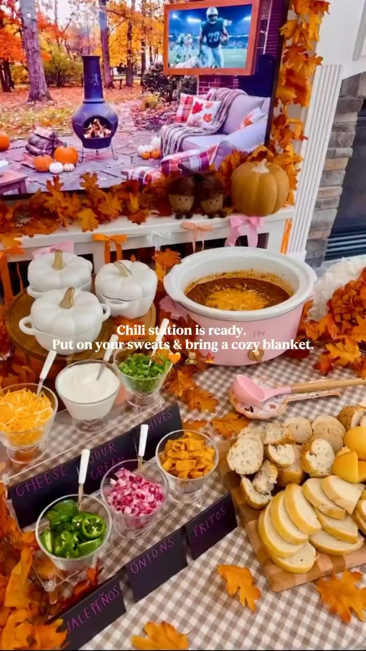 Chili station essentials for fall from amazon! Amazon hosting finds.