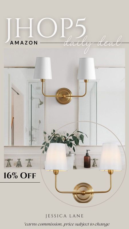 Amazon daily deal, save 16% on the gorgeous gold dual shade wall sconce. Amazon lighting, bathroom lighting, gold wall sconce, modern lighting, Amazon deal, Amazon Home

#LTKSaleAlert #LTKHome #LTKStyleTip