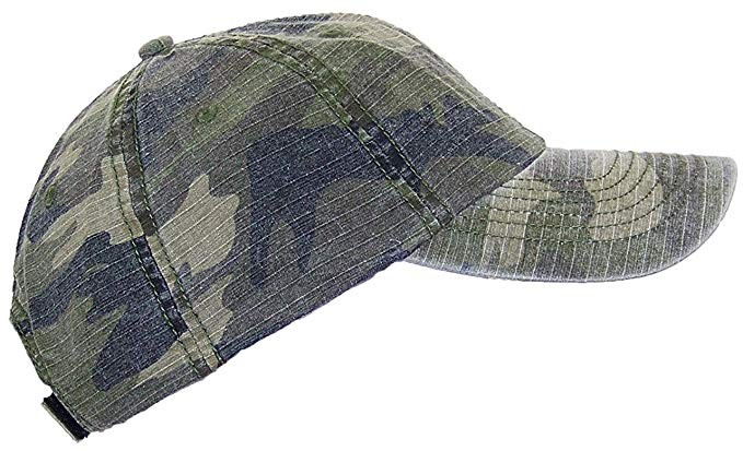 MG Unisex Unstructured Ripstop Camouflage Adjustable Ballcap | Amazon (US)