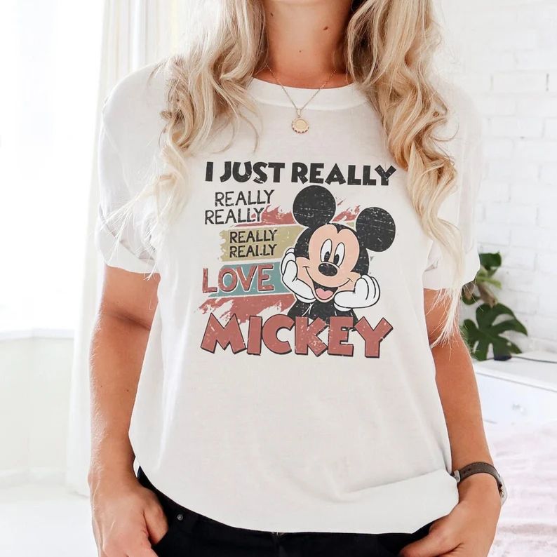 Retro Mickey Mouse Shirt, Family Matching Shirt, Vintage Disneyland Shirt, Retro Disney World Shi... | Etsy (US)
