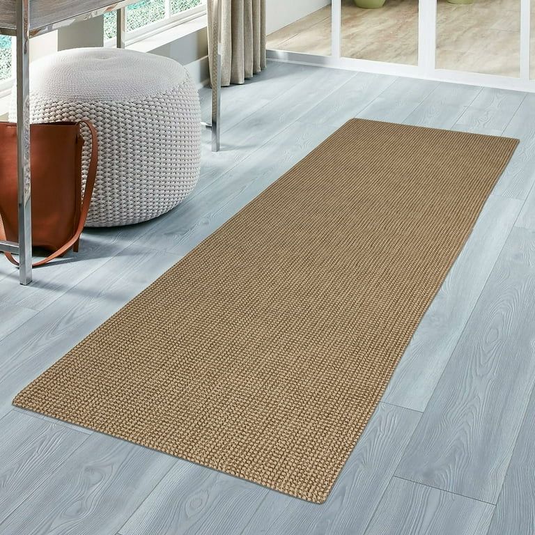 iOhouze Runner Rug for Hallways 2x6ft Woven Washable Rug Hall Carpet Runner Natural Cotton Rubber... | Walmart (US)