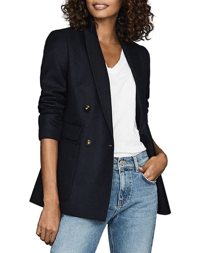 REISS
            
    
                
                    Larsson Double Breasted Twill Blazer | Bloomingdale's (US)