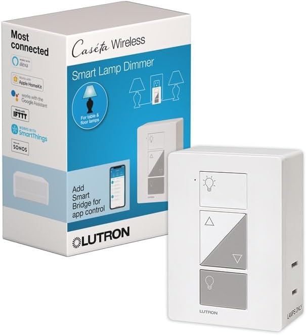 Lutron Caseta Plug-In Smart Lamp Dimmer Switch (Lutron Hub Required), Smart Light Switch Dimmer f... | Amazon (US)