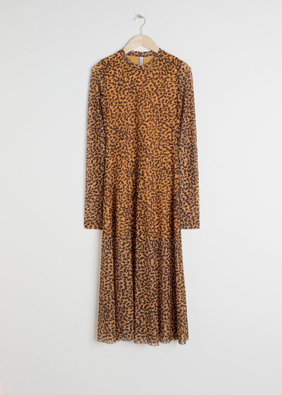 Sheer Leopard Midi Dress - Orange | & Other Stories (EU + UK)