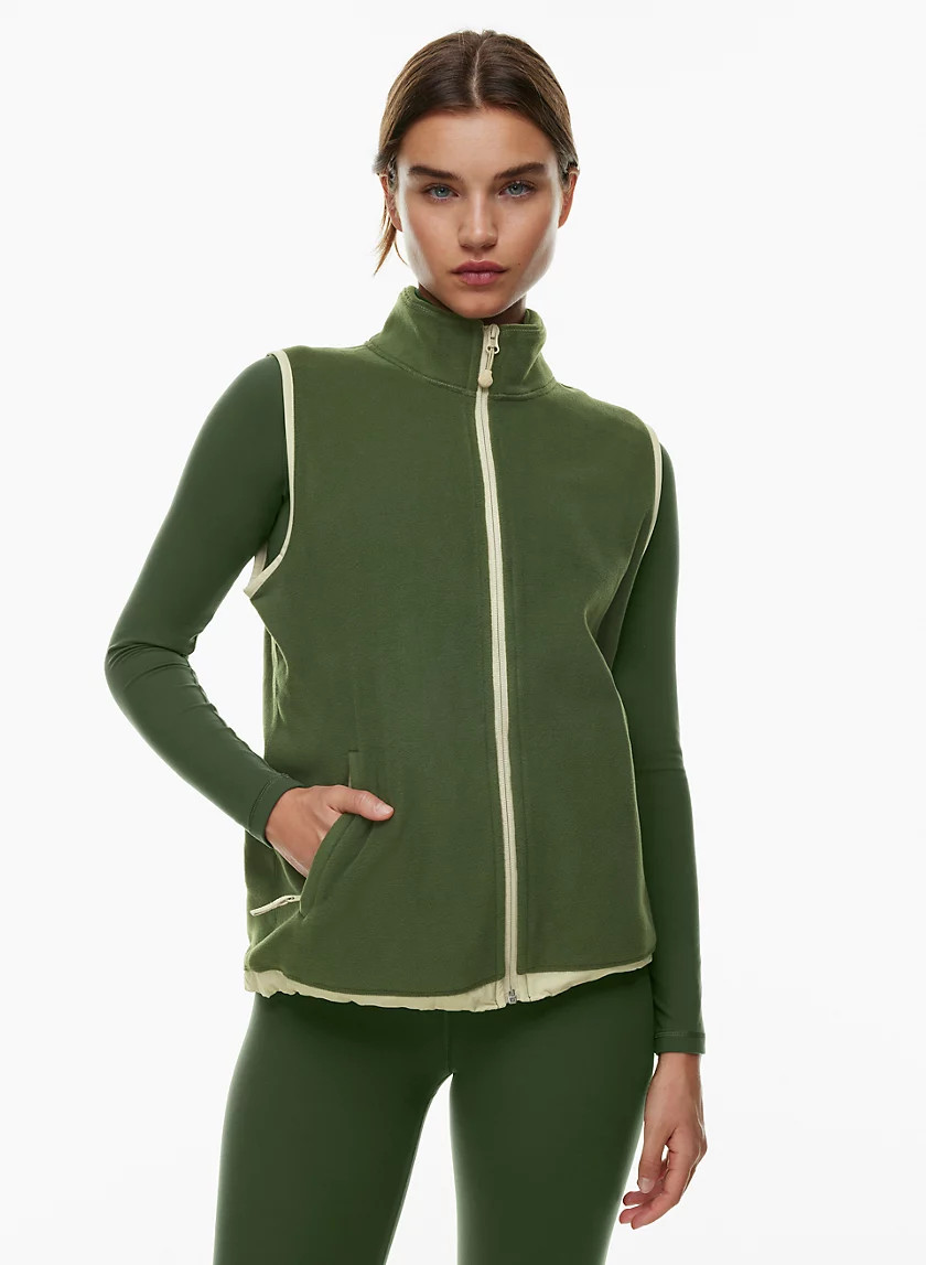 Polartec© 200 mid-layer zip-up vest | Aritzia