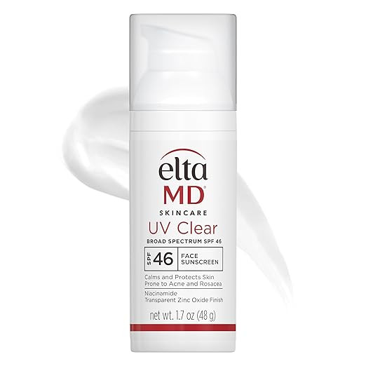 EltaMD UV Clear Face Sunscreen SPF 46, Oil Free Sunscreen with Zinc Oxide, Dermatologist Recommen... | Amazon (US)