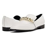 NINE WEST Women's Loafer, White, 9.5 | Amazon (US)