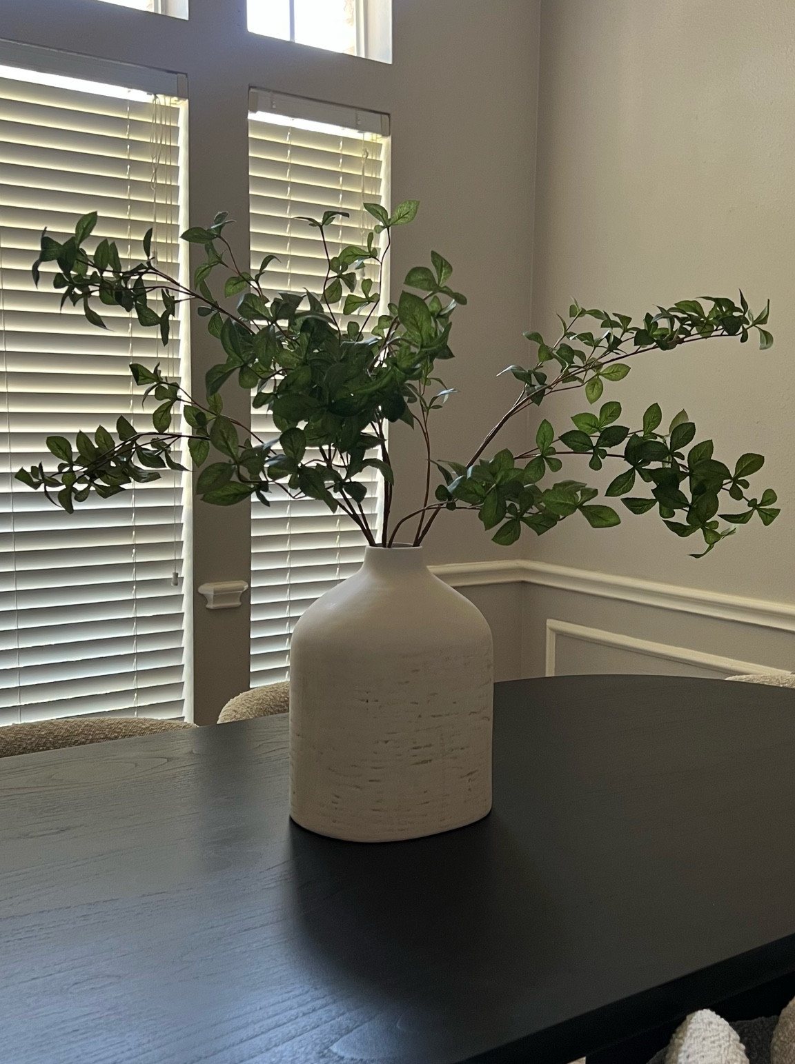 neutral creme ceramic vase with faux branches. Dining room decor

#LTKunder50 #LTKFind #LTKhome