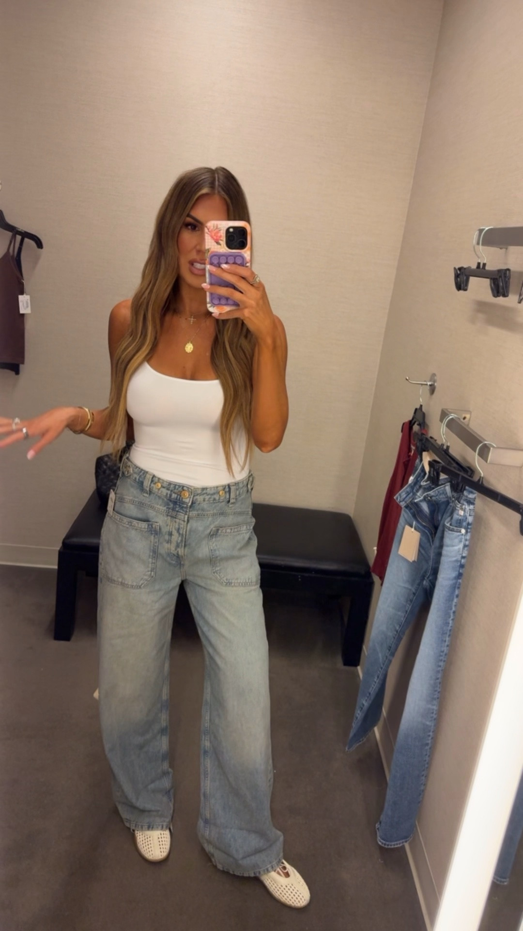 size small in the tank, size 27 in the jeans #nsale

#LTKSaleAlert