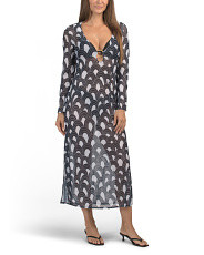 Arches Print Mesh Maxi Swim Cover-Up | Marshalls