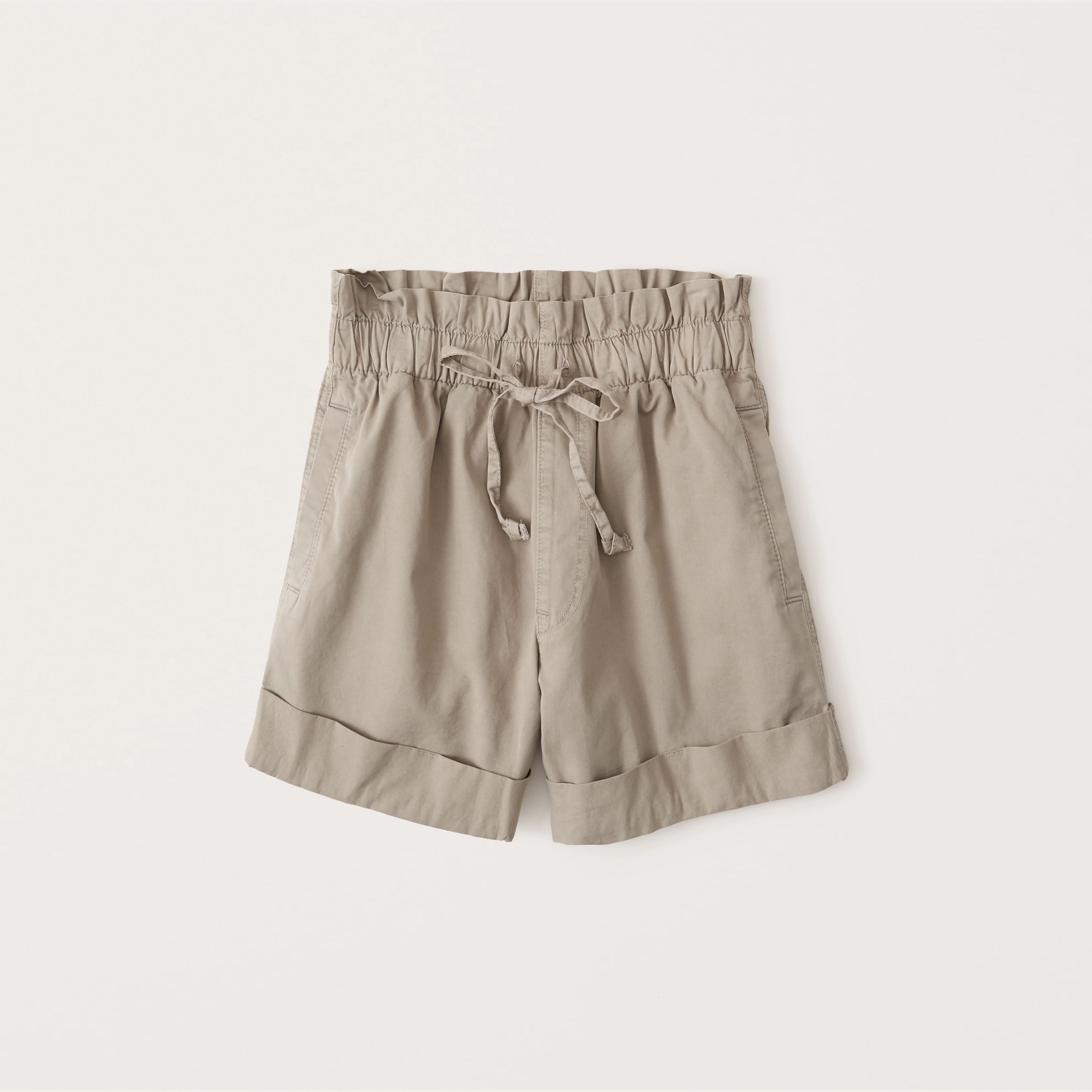 Twill Paperbag Shorts | Abercrombie & Fitch (US)