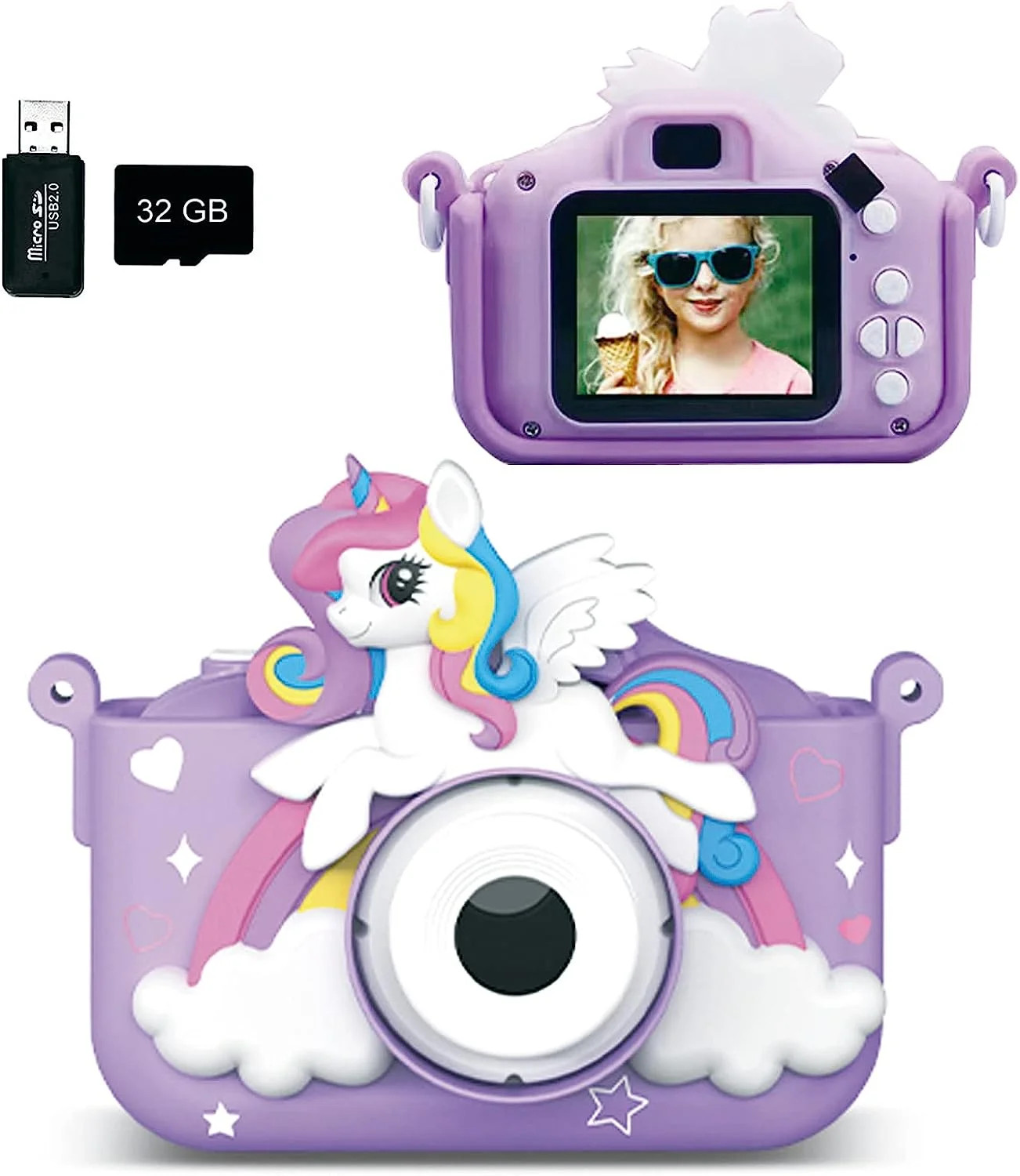 JEEXI Kids Camera for Girls & Boys, Selfie Digital Camera for Kids, Portable Children's Camera wi... | Walmart (US)