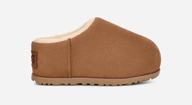 UGG® Women's Pumped Slide Suede Slippers in Chestnut, Size 8 | UGG (US)
