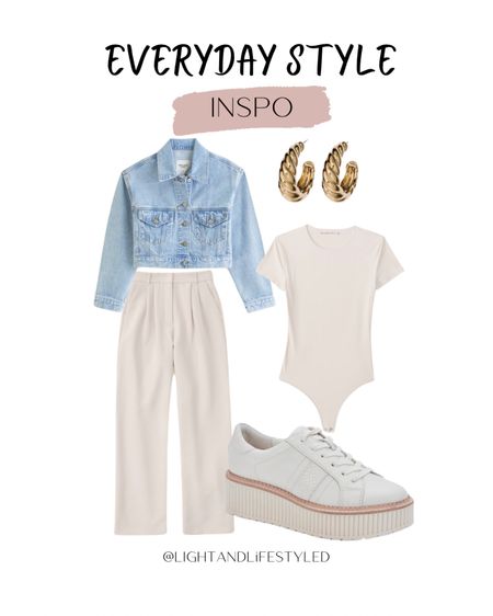 Tailored pants jean jacket spring outfit

#LTKstyletip #LTKSeasonal #LTKfindsunder50