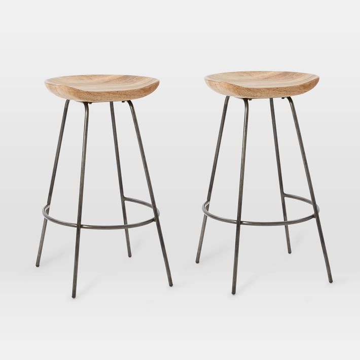Alden Bar & Counter Stools - Steel | West Elm | West Elm (US)