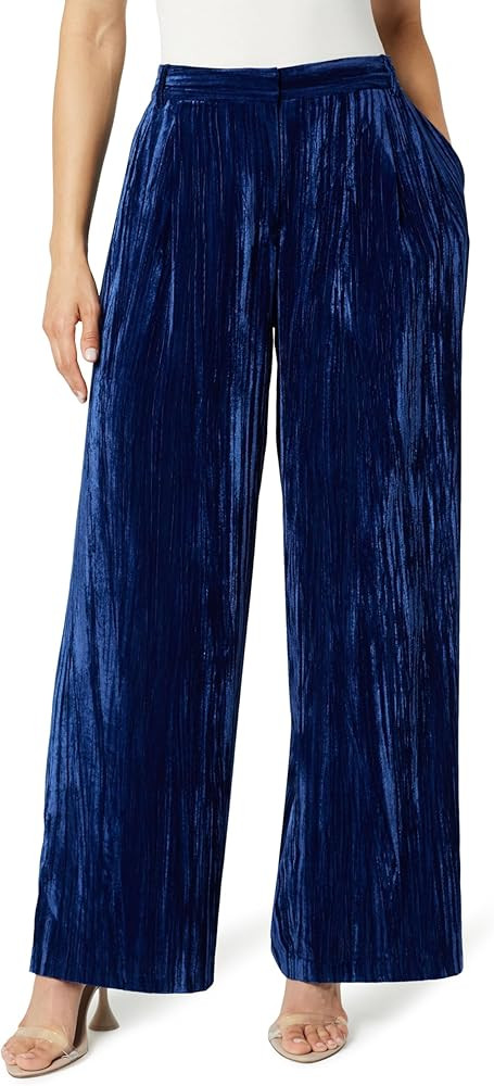 The Drop Women's Lucia Wide Leg Velvet Trouser | Amazon (US)