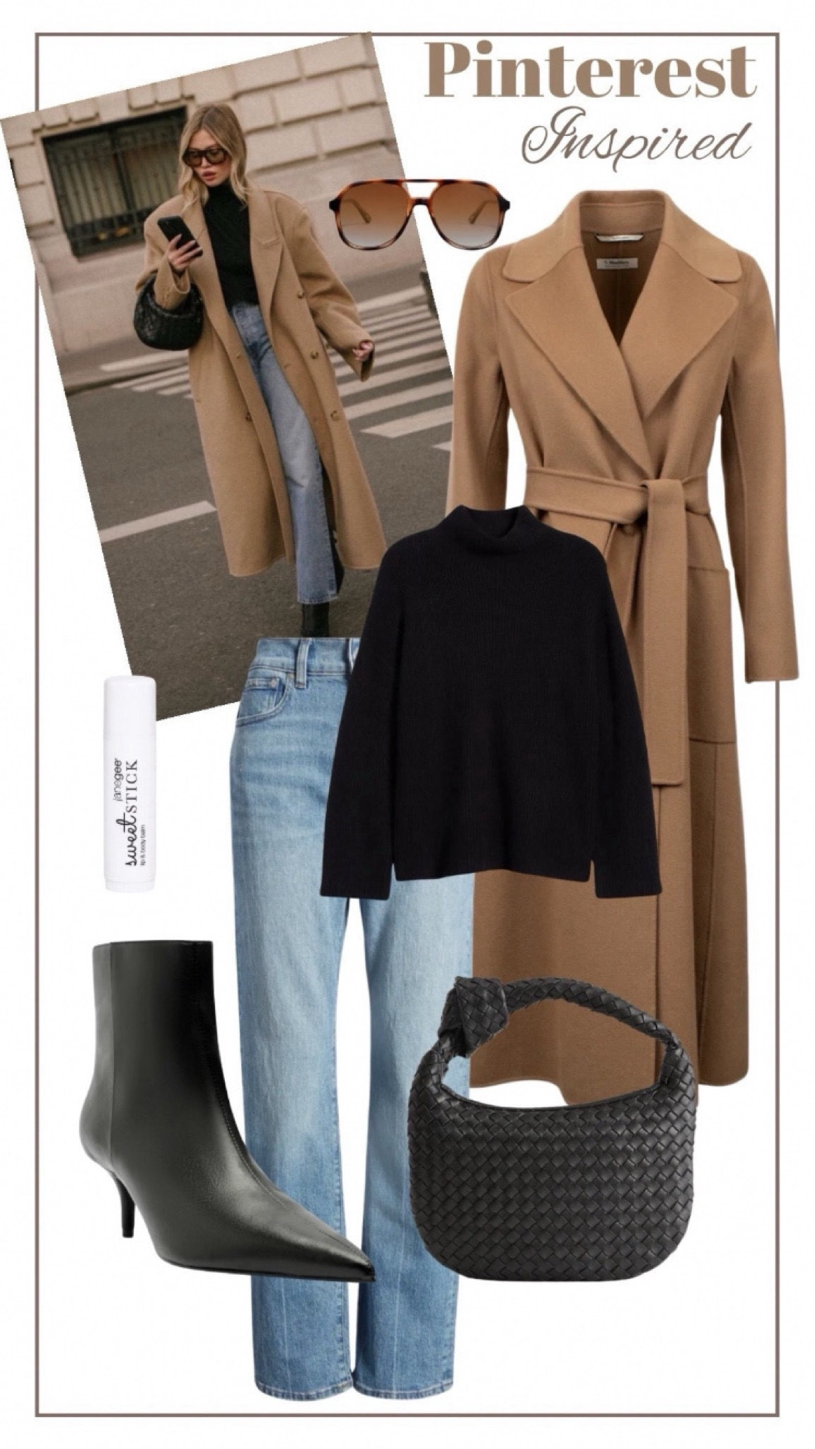 Pinterest Inspired. Maxi Long camel coat , straight denim jeans, bkack sweater outfit idea. Pointy black boots.

#LTKSeasonal #LTKStyleTip