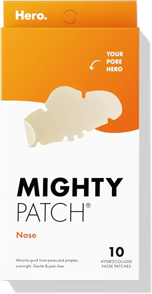 Mighty Patch Nose Pimple Patches from Hero Cosmetics, Large Hydrocolloid Pore Strips, Dermatologi... | Amazon (US)