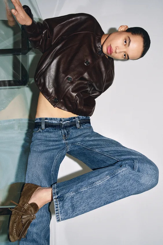 LEATHER TASSEL LOAFERS | Zara UK