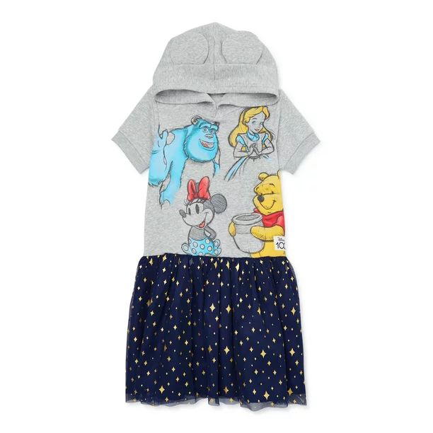 Disney Girls Hooded Cosplay Dress with Tulle Skirt, Sizes 4-16 | Walmart (US)