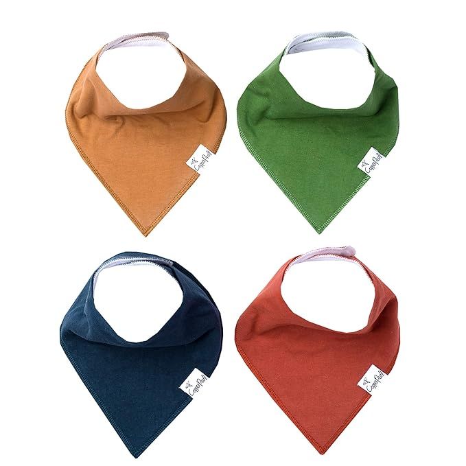 Baby Bandana Drool Bibs for Drooling and Teething 4 Pack Gift Set “Ridge” by Copper Pearl | Amazon (US)
