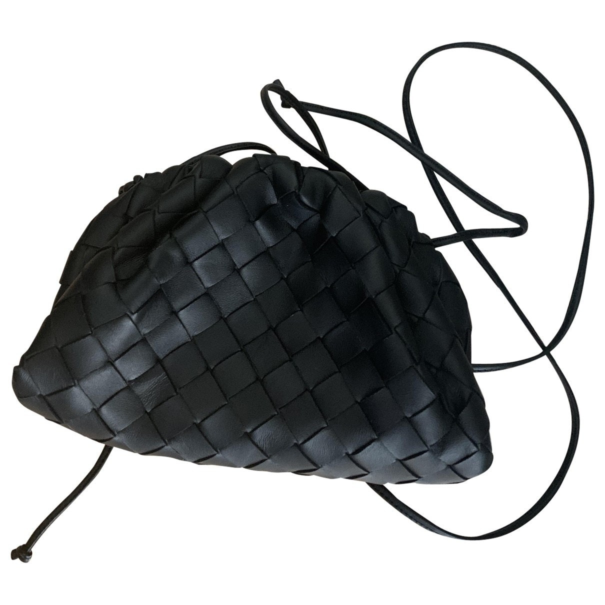Bottega Veneta Pouch Black Leather handbag for Women | Vestiaire Collective (Global)