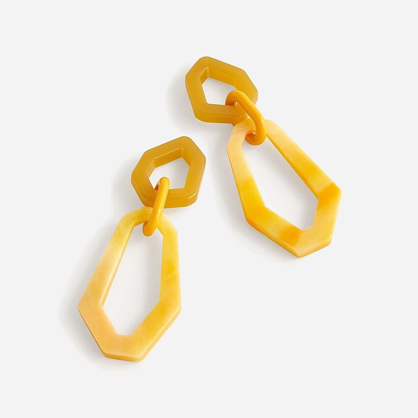 Made-in-Italy acetate chainlink earrings | J.Crew US