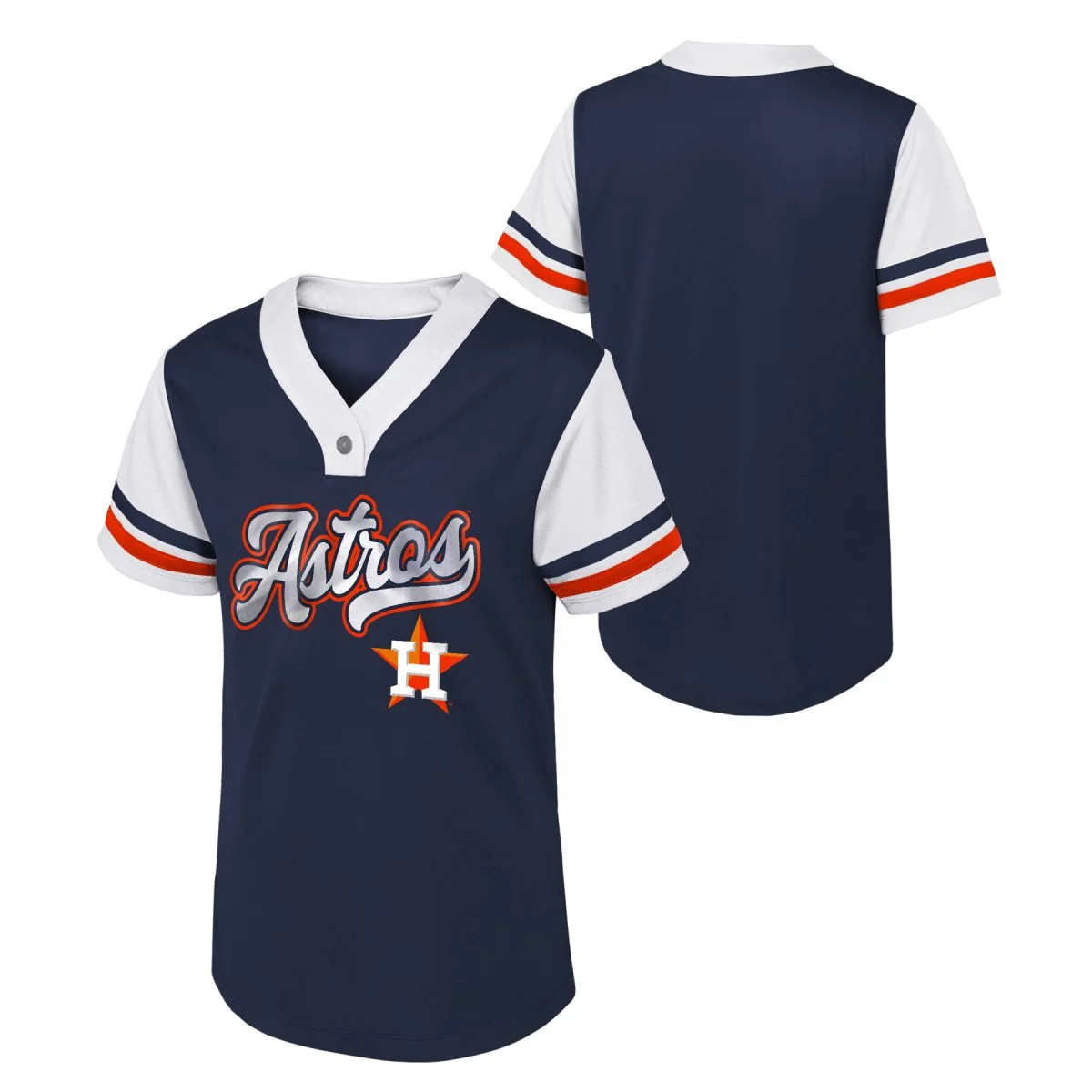 MLB Houston Astros Girls Primary Color Synthetic Fashion Jersey | Walmart (US)