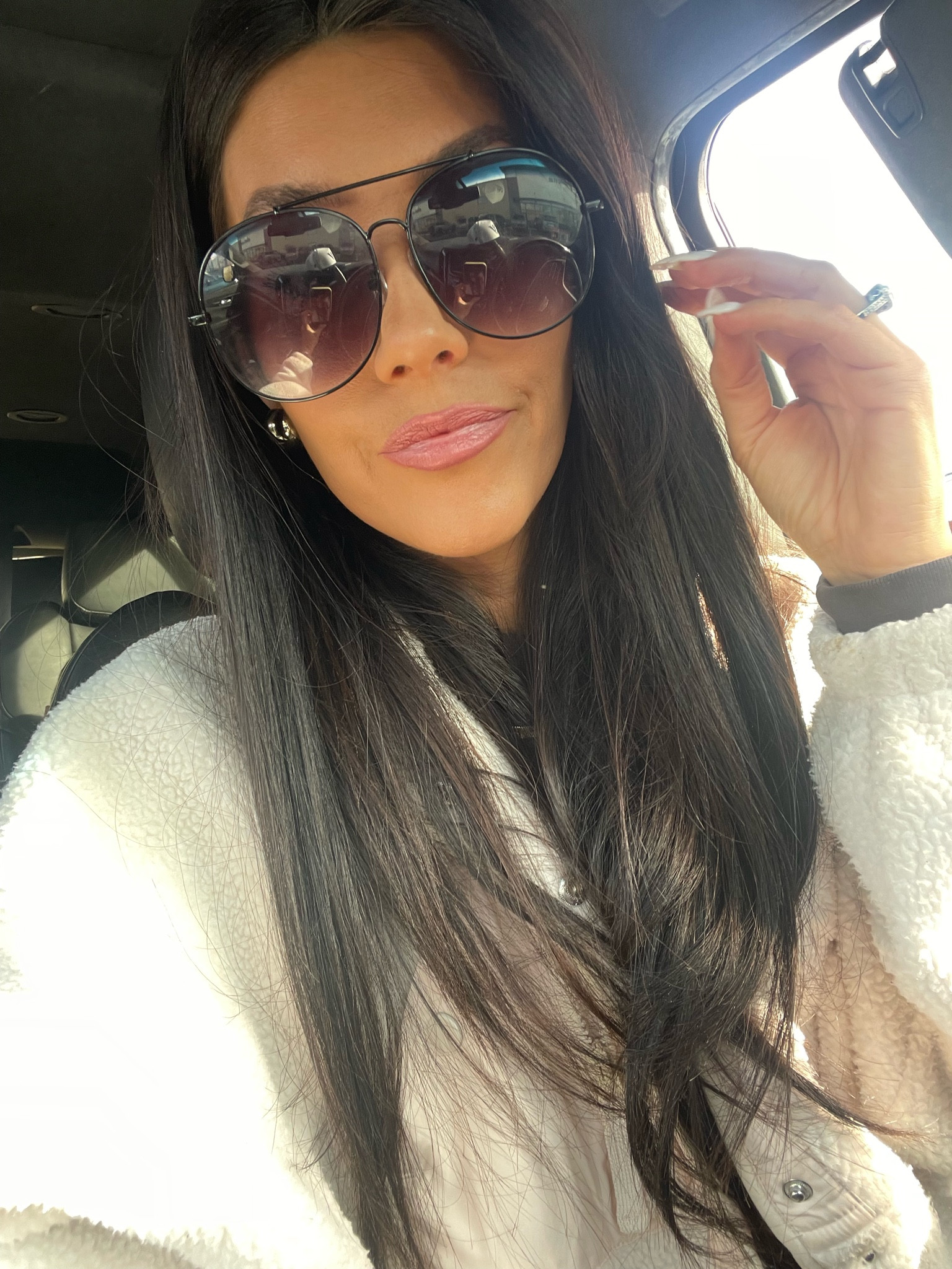 Oversized sunnies ☀️ 
Free people jacket 



#LTKStyleTip #LTKFindsUnder50 #LTKSaleAlert