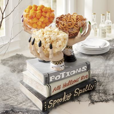 Witch Hands Snack Bowl Stand | Grandin Road | Grandin Road