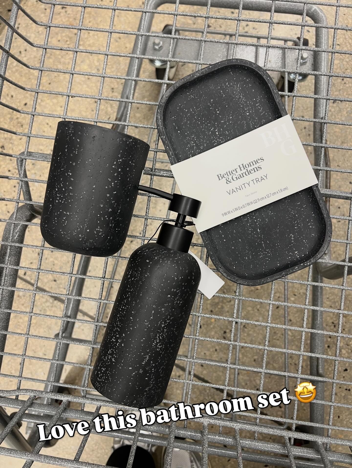 I love strolling through the bathroom aisle at Walmart! This faux stone set is so cool and you can’t beat the price or quality. #bathroom decor 

#LTKHome