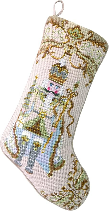 Peking Handicraft 31SJM2009MC Nutcracker Needlepoint Stocking, 11x18 | Amazon (US)